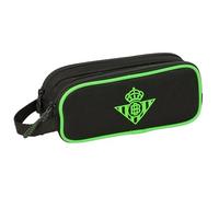 Real BETIS BALOMPIÉ Doppelmäppchen für Kinder, ideal für Kinder im Schulalter, bequem und vielseitig, Qualität und Widerstandsfähigkeit, 21 x 6 x 8 cm
