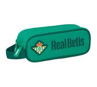 Safta Real BETIS BALOMPIÉ Doppelmäppchen für Kinder, ideal für Kinder im Schulalter, bequem und vielseitig, Qualität und Widerstandsfähigkeit, 21 x 6 x 8 cm, Meeresgrün, M, Casual