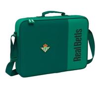 Safta Real BETIS BALOMPIÉ - Extra Schultasche, Aktentasche, Umhängetasche, bequem und vielseitig, Qualität und Widerstandsfähigkeit, 38 x 6 x 28 cm, Meeresgrün, M, Casual