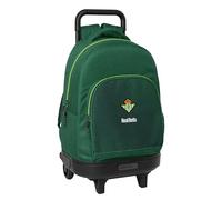 Safta Real Betis Balompié Großer Rucksack mit Rädern, kompakt, abnehmbar, ideal für Kinder verschiedener Altersgruppen, bequem und vielseitig, Qualität und Widerstandsfähigkeit, 33 x 22 x 45 cm, Grün,