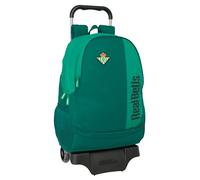 Safta Real BETIS BALOMPIÉ Großer Rucksack mit Trolley, ideal für Kinder verschiedener Altersgruppen, bequem und vielseitig, Qualität und Widerstandsfähigkeit, 30 x 14 x 43 cm, Meeresgrün, M, Casual
