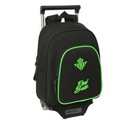 Safta Real Betis Balompie 10l Wheeled Backpack Schwarz Kinder