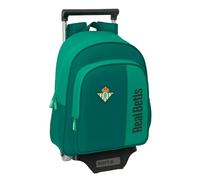 Safta Real BETIS BALOMPIÉ Kinderrucksack mit Trolley 705, ideal für Kinder verschiedener Altersgruppen, bequem und vielseitig, Qualität und Widerstandsfähigkeit, 28 x 10 x 34 cm, Meeresgrün, M, Casual