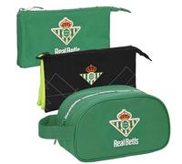 Safta | REAL BETIS BALOMPIE Rucksack, Federmäppchen und Kulturbeutel REAL BETIS - Rucksack, Federmäppchen und Kulturbeutel Einzigartiges Design und offizielle Lizenz von Real BETIS, bunt, ST,