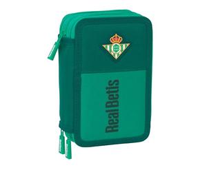 safta Real Betis BALOMPIÉ Schulmäppchen mit 37 nützlichen Utensilien, Federmäppchen für Kinder, ideal für Kinder von 5 bis 14 Jahren, bequem und vielseitig, Qualität und Widerstandsfähigkeit, 12,5 x