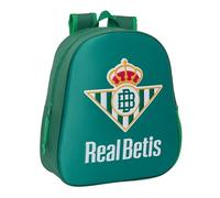 Schulrucksack 3D Real Betis Balompié Grün 27 x 33 x 10 cm