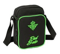 Real BETIS BALOMPIÉ Umhängetasche mit Außentasche, Aktentasche, Umhängetasche, bequem und vielseitig, Qualität und Widerstandsfähigkeit, 16 x 6 x 22 cm