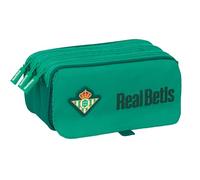 Safta Real Betis Balopie Federmäppchen, groß, recycelt, für Kinder, ideal für Kinder im Schulalter, bequem und vielseitig, Qualität und Widerstandsfähigkeit, 21,5 x 8 x 10 cm, Meeresgrün, M, Casual