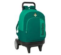 Safta Real Betis Balopie Großer Rucksack mit Rädern, kompakt, abnehmbar, ideal für Kinder verschiedener Altersgruppen, bequem und vielseitig, Qualität und Widerstandsfähigkeit, 33 x 22 x 45 cm