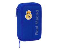 Real Madrid Schulmäppchen für Kinder, bunt, mit 29 nützlichen Utensilien, ideal für Kinder von 5 bis 14 Jahren, bequem und vielseitig, Qualität und Widerstandsfähigkeit, 12,5 x 4 x 19,5 cm