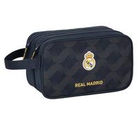 Safta Real Madrid 2. Team 23/24 Kulturbeutel für Kinder, groß, Kulturbeutel für Kinder, anpassbar an den Wagen, ideal für Kinder von 5 bis 14 Jahren, bequem und vielseitig, 26 x 12,5 x 15 cm