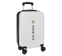 safta | Real Madrid 20-Zoll-Kabinenkoffer, 1. Trikot 24/25, ABS+PC-Hartschale, 4 Doppelrollen (360°), Sicherheitsschloss, Maße: 34,5 x 20 x 55 cm