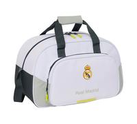 Safta Sporttasche Real Madrid Equiicion 25/26 – 40 x 23 x 24 cm Weiß M Kinder
