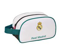 Real Madrid Equipacion 26/27 Kulturbeutel für Kinder, mittelgroß mit Griff, Kinder-Kulturbeutel, anpassbar an den Wagen, einfache Reinigung, bequem und vielseitig, Qualität und Widerstandsfähigkeit