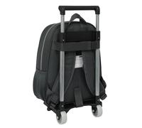 Safta Real Madrid 3. Team 24/25 Kinderrucksack mit Trolley 705, ideal für Kinder verschiedener Altersgruppen, bequem und vielseitig, Qualität und Widerstandsfähigkeit, 27 x 10 x 33 cm, grau, M, Casual
