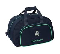 safta | Real Madrid Auswärtstrikot-Sporttasche 25/26, verstellbarer Schultergurt und gefütterter Tragegriff, große Vordertasche, Doppelreißverschluss, Maße: 40 x 23 x 24 cm