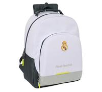 Safta Real Madrid Equiicion 25/26 Schulrucksack, anpassbar an Trolley, Rucksack, ideal für Kinder verschiedener Altersgruppen, bequem und vielseitig, Qualität und Widerstandsfähigkeit, 32 x 15 x 42 cm