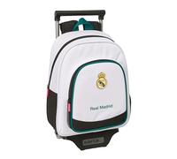 Real Madrid Equiicion 26/27 Kinderrucksack mit Trolley Safta 705, ideal für Kinder verschiedener Altersgruppen, bequem und vielseitig, Qualität und Widerstandsfähigkeit, 28 x 10 x 34 cm