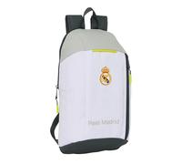 Safta Mini-Rucksack Real Madrid EQUIPACIÓN 25/26 – bequem & vielseitig – 22×10×39 cm – Weiß – Kinder