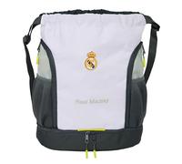 safta Real Madrid Equipment 25/26 Kinderrucksack, ideal für Kinder unterschiedlichen Alters, bequem und vielseitig, Qualität und Langlebigkeit, 34 x 15 x 43 cm, Weiß, M, Casual, Weiß, M, Casual