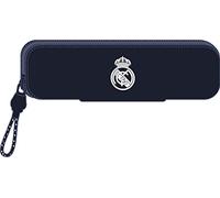 Safta Real Madrid - Federmäppchen aus Silikon, für Kinder, ideal für Kinder im Schulalter, bequem und vielseitig, Qualität und Haltbarkeit, 20 x 2 x 5,5 cm, Weiß, weiß, Estándar, Lässig