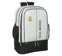 Safta Rucksack Real Madrid First Kit 24/25 – Training 42 l Grau Kinder Einheitsgröße