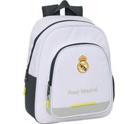 SAFTA Real Madrid, kompakt und funktional, Schulrucksack, ideal für Clubfans, Unisex, Kinder, Standard, Kinder 25, Einheitsgröße