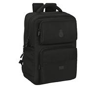 Safta Real Madrid Premium 2 Pockets 15.6´´+usb 13.75l 32x42x15 Cm 622364377 Backpack Schwarz