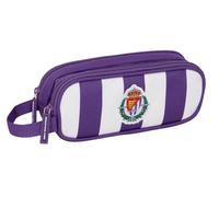 Safta Real Valladolid Doppelmäppchen für Kinder, ideal für Kinder im Schulalter, bequem und vielseitig, Qualität und Widerstandsfähigkeit, 21 x 6 x 8 cm, Violett/Weiß, M, Casual