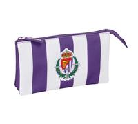 Safta Real Valladolid Federmäppchen für Kinder, ideal für Kinder im Schulalter, bequem und vielseitig, Qualität und Widerstandsfähigkeit, 22 x 3 x 12 cm, Violett/Weiß, M, Casual