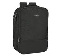 Safta Rucksack für Wochenende, tragbar, 39,6 cm, Schwarz