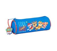 safta Schlamperrolle Paw Patrol Cool, rund, EIN Hauptfach | Maße 20 x 7 x 7 cm, 70 g, Blau-Rot, umlaufender Reißverschluss mit Schieber, für Grundschule, Spin-Master-Lizenz
