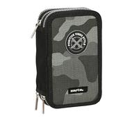 Safta Schulmäppchen mit 36 nützlichen Utensilien, Kindermäppchen, ideal für Kinder von 5 bis 14 Jahren, bequem und vielseitig, Qualität und Widerstandsfähigkeit, 12,5 x 5,5 x 19,5 cm, Schwarz, Schwarz