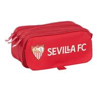 Safta Sevilla FC Federmäppchen, groß, recycelt, für Kinder, ideal für Kinder im Schulalter, bequem und vielseitig, Qualität und Widerstandsfähigkeit, 21,5 x 8 x 10 cm, rot, M, Casual