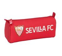 Safta Sevilla FC Federmäppchen mit Reißverschluss und Fach, für Kinder, ideal für Kinder im Schulalter, bequem und vielseitig, Qualität und Widerstandsfähigkeit, 21 x 7 x 8 cm, rot, M, Casual