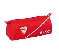 safta Sevilla FC Federmäppchen mit Reißverschluss und Fach, für Kinder, ideal für Kinder im Schulalter, bequem und vielseitig, Qualität und Widerstandsfähigkeit, 21 x 7 x 8 cm