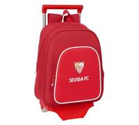 Safta Sevilla FC Kinderrucksack mit Trolley 705, ideal für Kinder verschiedener Altersgruppen, bequem und vielseitig, Qualität und Widerstandsfähigkeit, 28 x 10 x 34 cm, rot, M, Casual