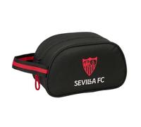 Safta Sevilla FC Kosmetiktasche für die Schule, anpassbar an Trolley (ohne Trolley), mit seitlichem Griff und Reißverschluss, Toilettenorganizer und Zubehör für Schulanfang, Kulturbeutel, Maße 26 x 12