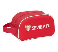 Safta Sevilla FC Kulturbeutel für Kinder, mittelgroß, mit Griff, Kinder-Kulturbeutel, anpassbar an den Wagen, einfache Reinigung, bequem und vielseitig, Qualität und Widerstandsfähigkeit, 26 x 12 x 15