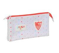 SEVILLA FC PREESCOLAR Federmäppchen für Kinder, ideal für Kinder im Schulalter, bequem und vielseitig, Qualität und Widerstandsfähigkeit, 22 x 3 x 12 cm