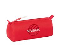 Safta Sevilla FC, rechteckiges Federmäppchen für die Schule für Kinder und Jugendliche, mit 1 Fach, Reißverschluss mit Griff und seitlichem Griff, Maße 21 x 7 x 8 cm, Schulmäppchen