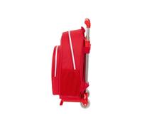Safta Sevilla FC Kinderrucksack mit Trolley 705, ideal für Kinder verschiedener Altersgruppen, bequem und vielseitig, Qualität und Widerstandsfähigkeit, 28 x 10 x 34 cm, Rot, rot, Estándar, Casual