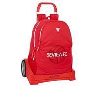 Safta Sevilla Fc With Evolution Wheeled Backpack Braun