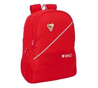 safta Sevilla FC Schulrucksack für Kinder, ideal für Kinder verschiedener Altersgruppen, bequem und vielseitig, Qualität und Widerstandsfähigkeit, 32 x 16 x 44 cm