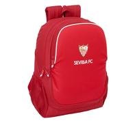 safta Sevilla FC Schulrucksack für Kinder, ideal für Kinder verschiedener Altersgruppen, bequem und vielseitig, Qualität und Widerstandsfähigkeit, 32 x 16 x 44 cm, rot, M, Casual