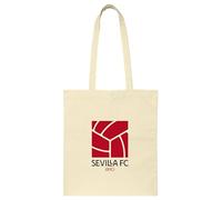 Safta Sevilla FC Tote Bag Damen-Tasche, bequem und vielseitig, Qualität und Widerstandsfähigkeit, 38 x 42 cm, Naturbeige, beige (Natural Beige), Estándar, Casual