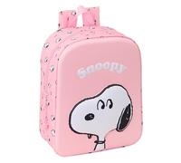 SNOOPY 3D Kinderrucksack 3D, anpassbar an den Wagen, einfache Reinigung, ideal für Kinder verschiedener Altersgruppen, bequem und vielseitig, Qualität und Widerstandsfähigkeit, 22 x 10 x 27 cm