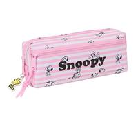 SNOOPY - Kleines Federmäppchen für Kinder, ideal für Kinder im Schulalter, bequem und vielseitig, Qualität und Widerstandsfähigkeit, 22 x 6 x 8,5 cm