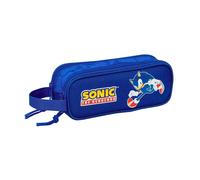safta Sonic Doppelmäppchen für Kinder, ideal für Kinder im Schulalter, bequem und vielseitig, Qualität und Widerstandsfähigkeit, 21 x 6 x 8 cm
