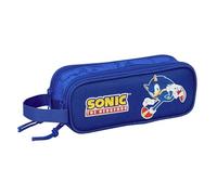 safta Sonic Doppelmäppchen für Kinder, ideal für Kinder im Schulalter, bequem und vielseitig, Qualität und Widerstandsfähigkeit, 21 x 6 x 8 cm
